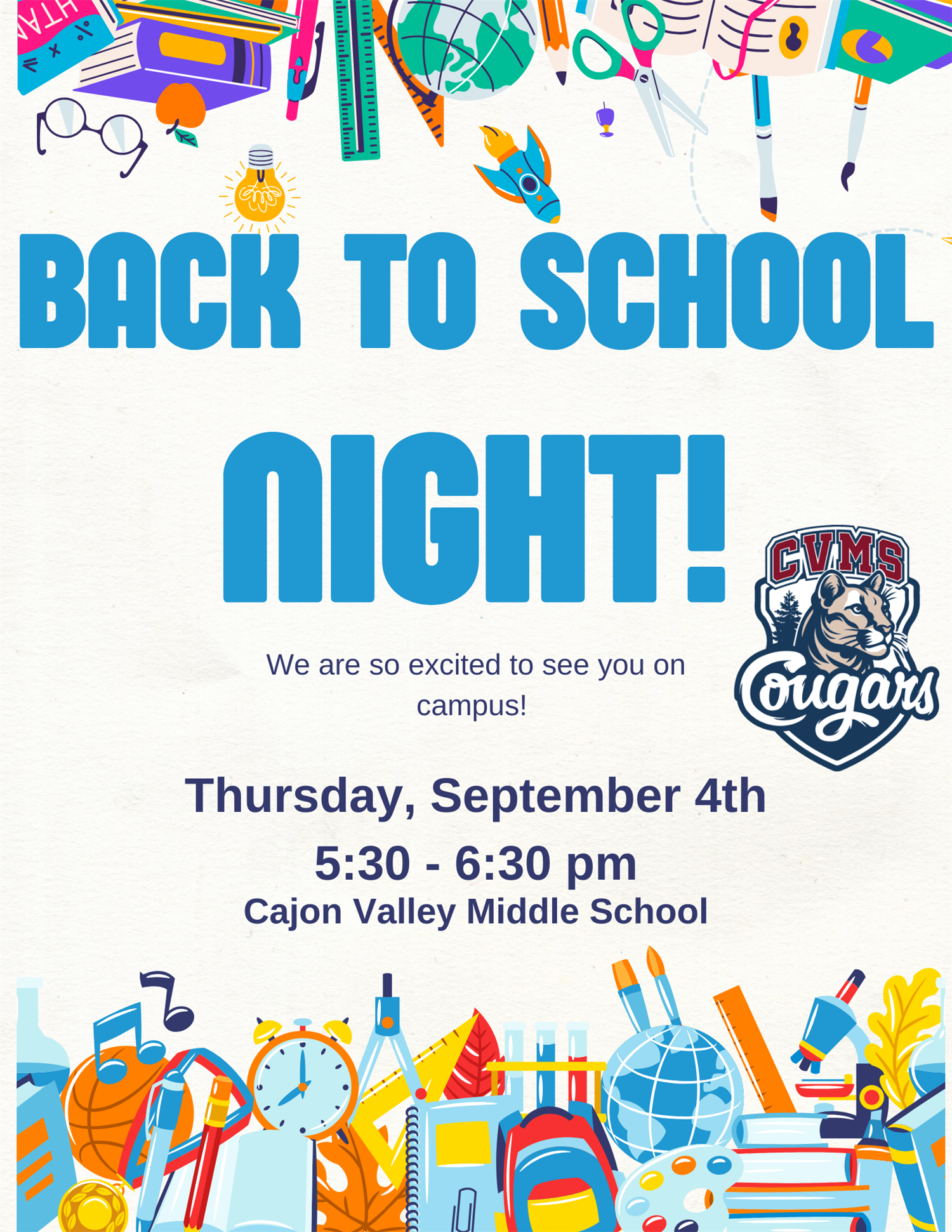  Back to School Night